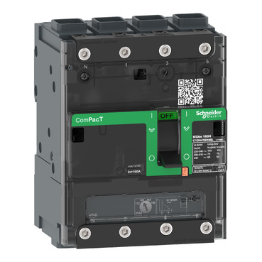 C11N4TM032L Circuit breaker, ComPacT NSXm 100N, 50kA/415VAC, 4 poles 4D (neutral fully protected), TMD trip unit 32A, EverLink lugs