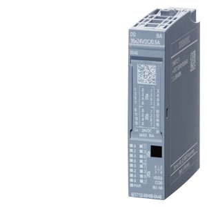 6ES7132-6BH00-0AA0 SIMATIC ET 200SP, digital output module, DQ 16x 24VDC/0.5A Basic, Pack quantity: 1 unit, suitable for BU type A0, Color code CC00, Module diagnostics