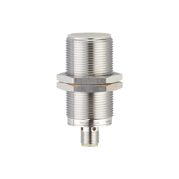 IIM200 IIK3010-BPKG/M/US-104-DPS, EFECTOR M INDUCTIVE PROXIMITY SWITCH, AUTOMOTIVE E1 TYPE APPROVAL, M30, L=70MM, METAL, SN 12MM F, N/O, DC PNP, M12 CONNECTOR