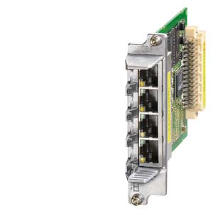 6SL3055-0AA00-2EB0 SINAMICS S120 CBE20 PROFINET module painted for connection to PROFINET IO with 4 RJ45 ports with switch functionality