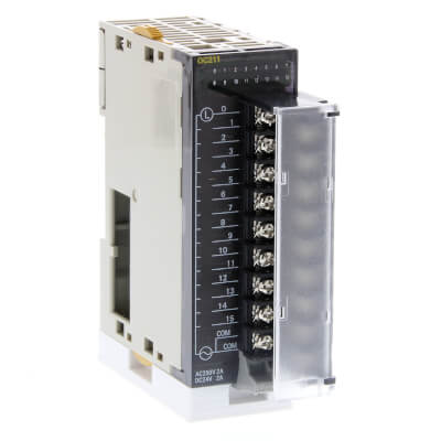 CJ1W-OC211 Digital output unit, 16 x relay outputs, 250 VAC/24 VDC, 2 A max, screw terminal Omron