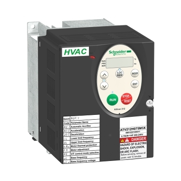 ATV212HU15N4 variable speed drive ATV212 - 1.5kW - 2hp - 480V - 3ph - EMC - IP21