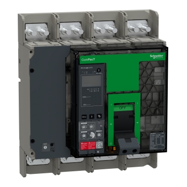 C100N45EFM Circuit breaker, ComPacT NS1000N, 50kA at 415VAC, 4P, fixed, manually operated, MicroLogic 5.0E control unit, 1000A