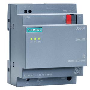 6BK1700-0BA20-0AA0 LOGO! CMK2000 Communication module for integrating the LOGO! 8 "in the building system bus KNX;" connection 24 V DC 0.04A 1 RJ45 port for Ethernet 50 communication objects time-of-day synchronization Configuration/diagnostics via web in