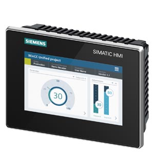 6AV2128-3GB36-0AX1 SIMATIC HMI MTP700, Unified Comfort Panel, neutral, touch operation, 7" widescreen TFT display, 16 million colors, PROFINET interface, configurable as of WinCC Unified Comfort V16, contains open-source software, which is provided free o
