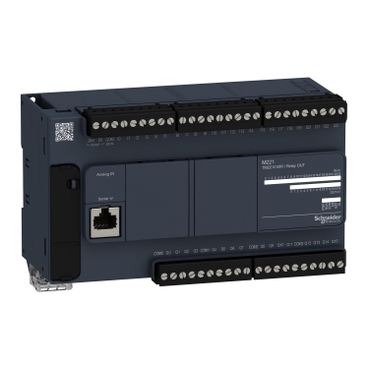 TM221C40R logic controller, Modicon M221, 40 IO, relay Schneider Electric