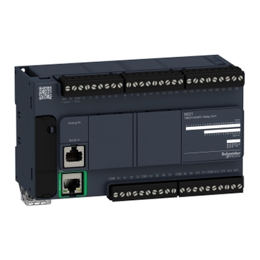 TM221CE40R logic controller, Modicon M221, 40 IO, relay, Ethernet Schneider Electric