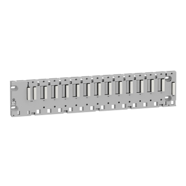 BMXXBP1200 Modicon M340 automation platform, rack -12 slots, panel or plate mounting