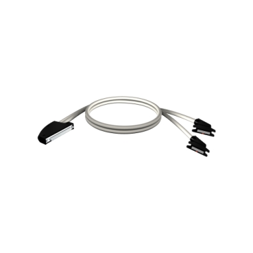 BMXFCC203 cord set - 40-way terminal - 2 x HE10 connector - for M340 I/O - 2 m