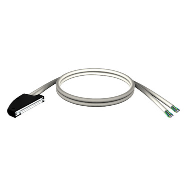 BMXFCW303 cord set - 40-way terminal - two ends flying leads - for M340 I/O - 3 m