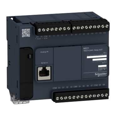 TM221C24R Logic controller, Modicon M221, 24 IO relay