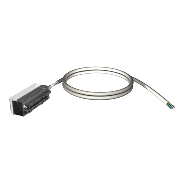 BMXFTW301 cord set, Modicon M340, 20-way terminal, one end flying leads, 3m Schneider Electric