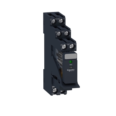 RXG23P7PV interface plug in relay, Harmony Electromechanical Relays, 5A, 2CO, pre assembled, with LED, 230V AC