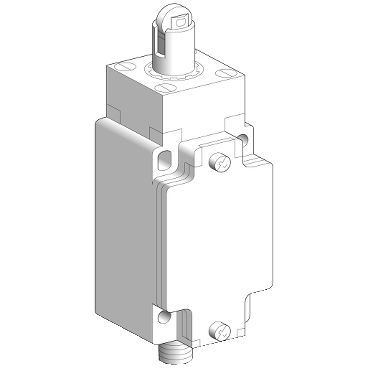 XCKJ167D Limit switch, XC Standard, XCKJ, steel roller plunger reinforced, 1NC+1 NO, snap, M12