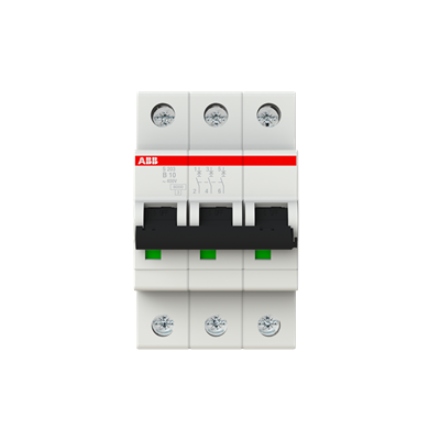 2CDS253001R0105 S203-B10 Miniature Circuit Breaker - 3P - B - 10 A