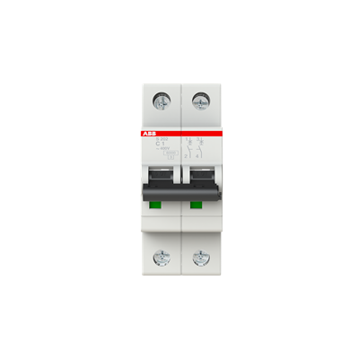 2CDS252001R0014 S202-C1 Miniature Circuit Breaker - 2P - C - 1 A