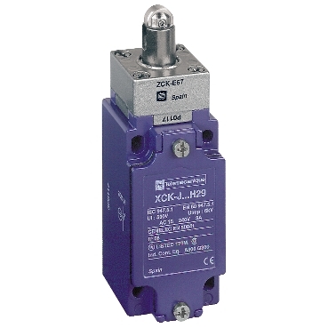 XCKJ167H29 Limit switch, XC Standard, XCKJ, steel roller plunger reinforced, 1NC+1 NO, snap, M20