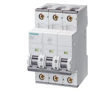 5SY4302-7 Miniature circuit breaker 400 V 10kA, 3-pole, C, 2A, D=70 mm
