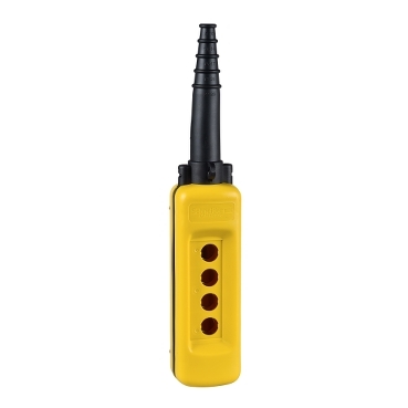 XACA04 Harmony XAC, Empty pendant control station, plastic, yellow, 4 cut-outs