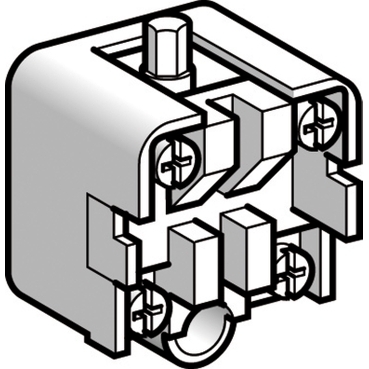 XCKZ01 Limit switch contact block, Limit switches XC Standard, XCKZ, 1 C/O snap action, silver plated