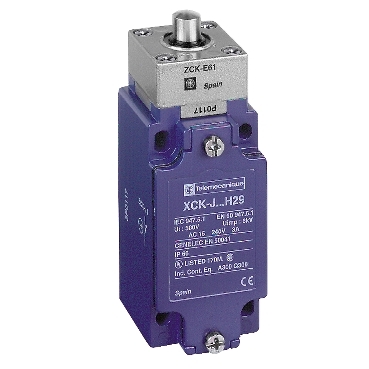 XCKJ161H29 Limit switch, XC Standard, XCKJ, metal end plunger, 1NC+1 NO, snap action, M20