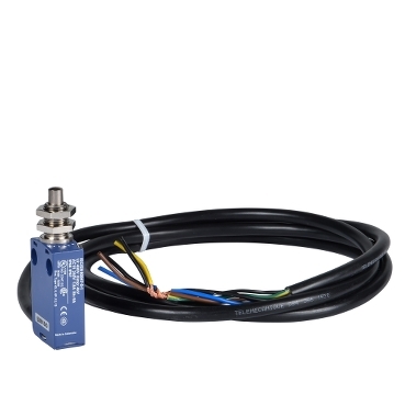 XCMD21F0L1 Limit switch, Limit switches XC Standard, XCMD, M12 metal end plunger, 1NC+1 NO, snap, 1 m