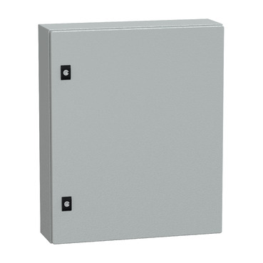 NSYCRN65150P Spacial CRN plain door with mount.plate. H600xW500xD150 IP66 IK10 RAL7035..