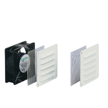 NSYCVF54M230MM2 Climasys forced vent. 54 m3/h, 230V, 2 metal grilles and 2 anti-insect filters