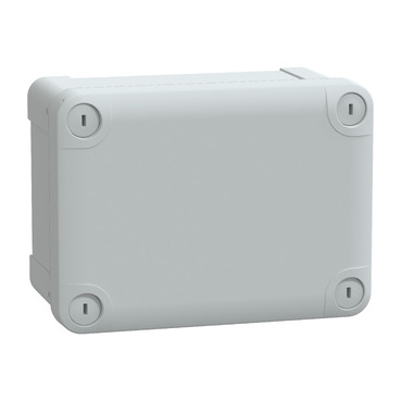 NSYTBS16128 ABS box IP66 IK07 RAL7035 Int.H150W105D80 Ext.H164W121D87 Opaque cover H20