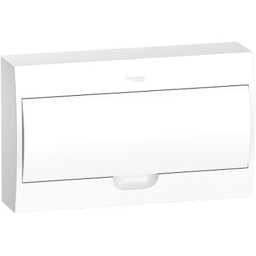 EZ9E118P2S Easy9 - surface enclosure 18 modules - plain door - with E/N term.blocks