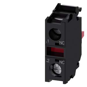 3SU1400-1AA10-1CA0 Contact module with 1 contact element, 1 NC, screw terminal, for front plate mounting, Minimum order quantity 5 or a multiple of this