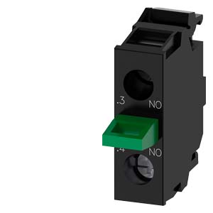 3SU1400-2AA10-1BA0 Contact module with 1 contact element, 1 NO, screw-type terminal, for floor mounting, Minimum order quantity 5 or a multiple thereof