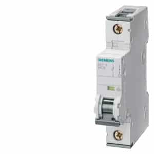 5SY6106-7 Miniature circuit breaker 230/400 V 6kA, 1-pole, C, 6 A, D=70 mm