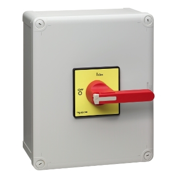 VCF5GEN TeSys Vario enclosed, emergency switch disconnector, 100A, IP65, long handle