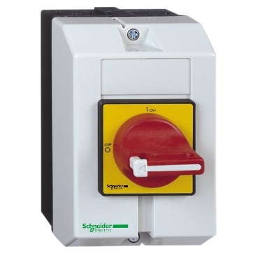 VCF02GEGP TeSys Vario enclosed, emergency switch disconnector, 10A, IP65, groundplate