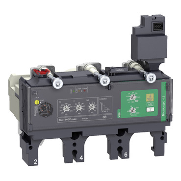 C4034V400 Trip unit MicroLogic 4.3 for ComPacT NSX 400/630 circuit breakers, electronic, rating 400A, 3 poles 3d