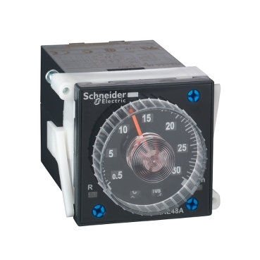 RE48AML12MW Harmony, Modular timing relay, 5 A, 2 CO, 0.02 s...300 h, time delay, 24...240 V AC/DC