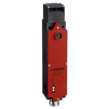 XCSLE373731M3 Safety switch, Telemecanique Safety switches XCS, plastic key operated solenoid XCSLE, 4NC+2 NO, slow, M23 connect., 24 V