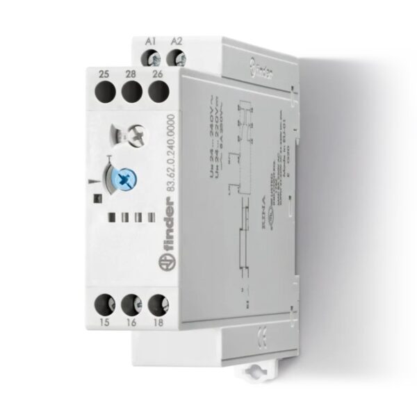 83.62.0.240.0000 Type 83.62 - Modular timer 8A 0,05÷10; DPDT;  250VAC/8A; 24÷240VAC