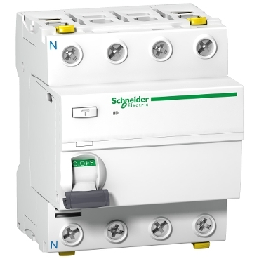 A9Z21425 Residual current circuit breaker (RCCB), Acti9 iID, 4P, 25A, A type, 30mA, double terminal