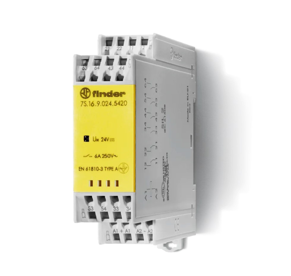 7S.16.9.024.5420 Module: safety relay; 7S; 24VDC; OUT: 6; for DIN rail mounting