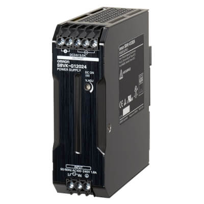 S8VK-G12024 Book type power supply, Pro, 120 W, 24VDC, 5A, DIN rail mounting Omron