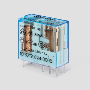 40.52.8.024.0000 PCB/Plug-in Rel. 5mm.pinning 2CO 8A/24VAC/Agni
