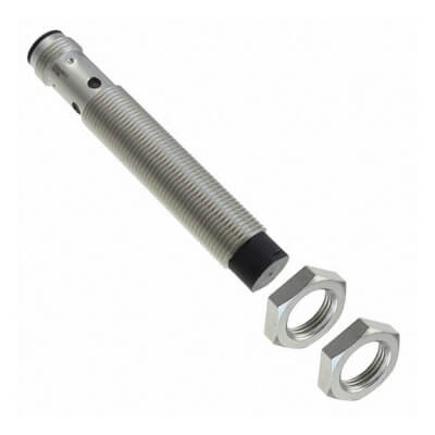 E2A-M12LN08-M1-B1 Proximity sensor, LITE, inductive, nickel-brass, long body, M12, unshielded, 8 mm, DC, 3-wire, PNP-NO, M12 plug-in