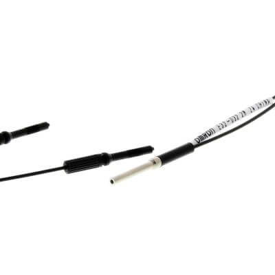 E32-D32 Fiber optic sensor head, diffuse, cylindrical axial, diameter 2 mm, coaxial, R25 fiber, 2 m cable Omron