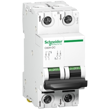 A9N61537 miniature circuit breaker - C60H - 2 poles - 40 A - C curve