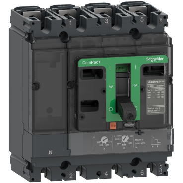 C10F3TM080 Circuit breaker, ComPacT NSX100F, 36kA/415VAC, 3 poles, TMD trip unit 80A