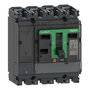 C254250S Switch disconnector, ComPacT NSX250NA, 4 poles, fixed, thermal current Ith 250A
