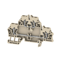 ZDK 2.5 Feed-through terminal, Double-tier terminal, Tension-clamp connection, 2.5 mm² 1674300000