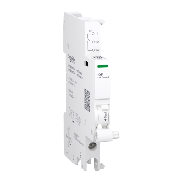 A9A26914 Auxiliary contact, Acti9 A9A, iOF, 1 C/O, 2mA to 100mA, 24VAC to 250VAC, 24VDC to 220VDC, bottom connection Schneider